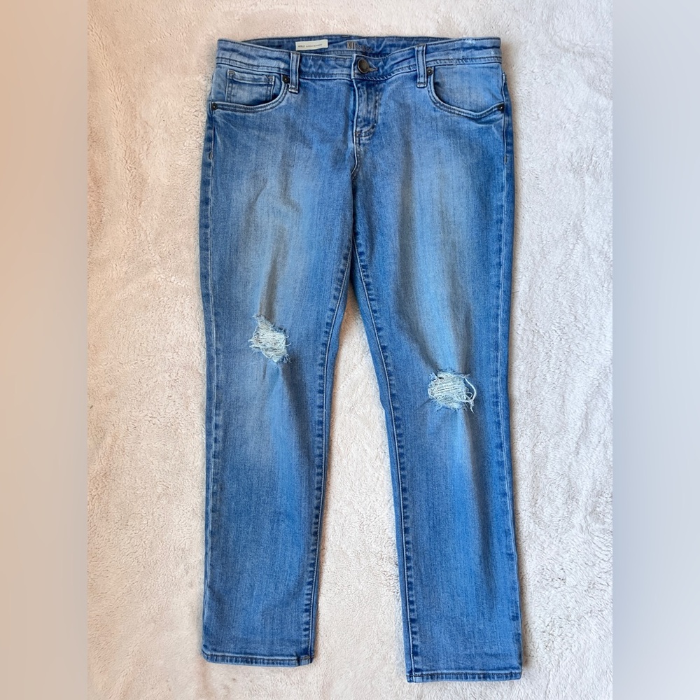 Kut from the Kloth Light Blue Distressed Boyfriend Jeans